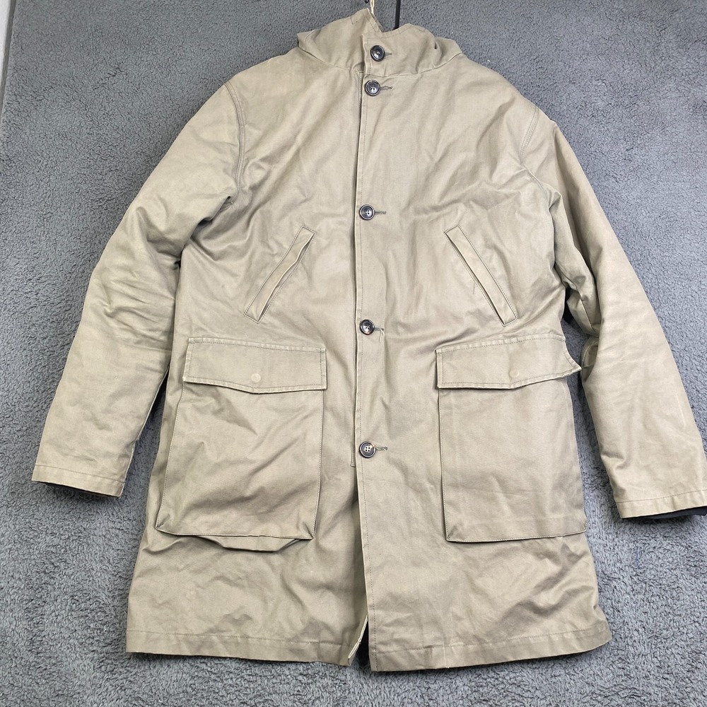 Our Legacy Jacket Shield Cotton Beige Men's Size 46 Made in Portugal Liner